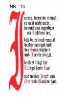 Spruchkerze Nr. 15